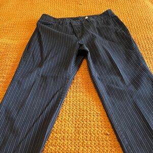 Women’s Dockers Striped Charcoal Pants